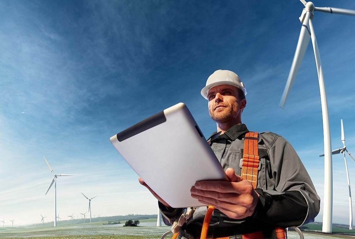 Engineer standing on site
