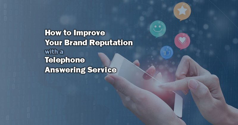 hands holding mobile phone with social icons floating around