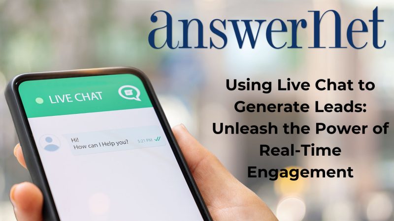 Live chat in leads generation